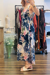 Ruffle V Neck Dress