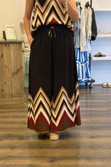 Bubble Hem Zigzag Top