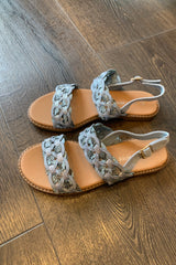Snake Pattern Sandals