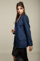 Toxik 3 Denim Jean Blazer
