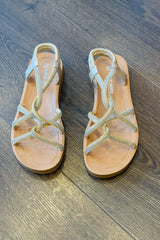 Strappy Crystal Sandals