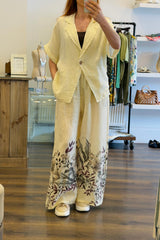 Linen Wide Leg Co-Ord