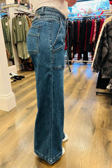 Double Pocket Wide Leg  Denim