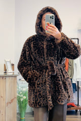 Faux Fur Leopard Jacket