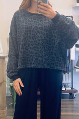 Leopard Print Sweatshirt