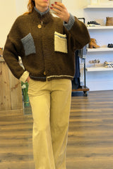 Patch Pocket Knit Cardigan