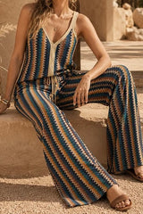 Lurex Trousers Set