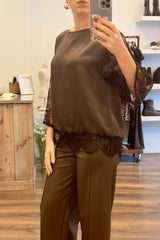 Satin Lace Blouse