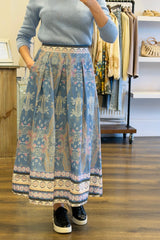 Paisley Print Skirt