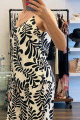 Leaf Print Cami & Trouser Set