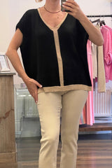 Lurex Trim Top