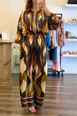 Wavy Abstract Trousers