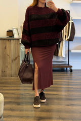 Popcorn Round Neck Knit