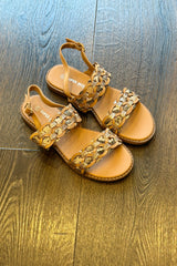 Snake Pattern Sandals