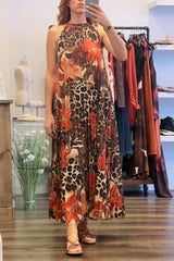 Pleated Lurex Dress