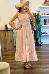Check Frill Dress