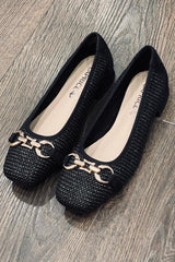 Caprice Woven Ballet Pump