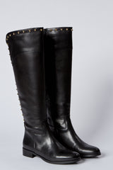 Kate Kuba Leather Studded Riding Boot