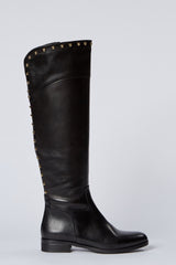 Kate Kuba Leather Studded Riding Boot