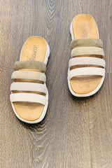Caprice Leather Slip on Slides