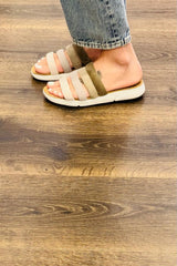 Caprice Leather Slip on Slides