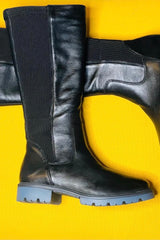 Caprice Knee High Leather Gusset Boot