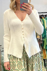 Asymmetric Knit Cardigan