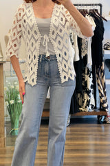 Diamond Crochet Cardigan