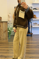 Patch Pocket Knit Cardigan