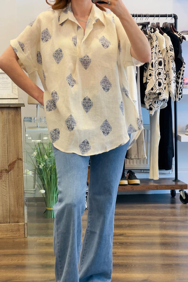 Linen short Sleeve Shirt