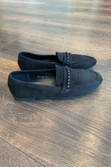 Faux Suede Stitch Loafer