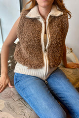 Bouclé Knit Vest Gilet