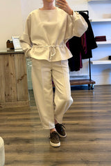 Peplum Loungewear Set