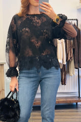 Sheer Lace Top