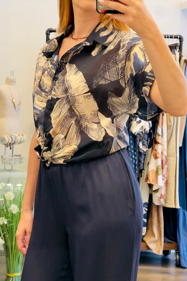 Print Short-Sleeve  Shirt