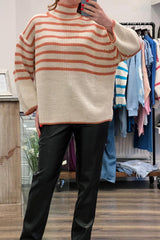 Flute Sleeve Stripe Jumper