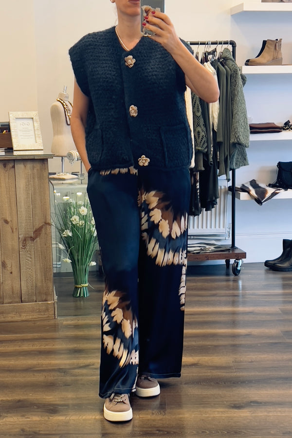 Floral Button Waistcoat