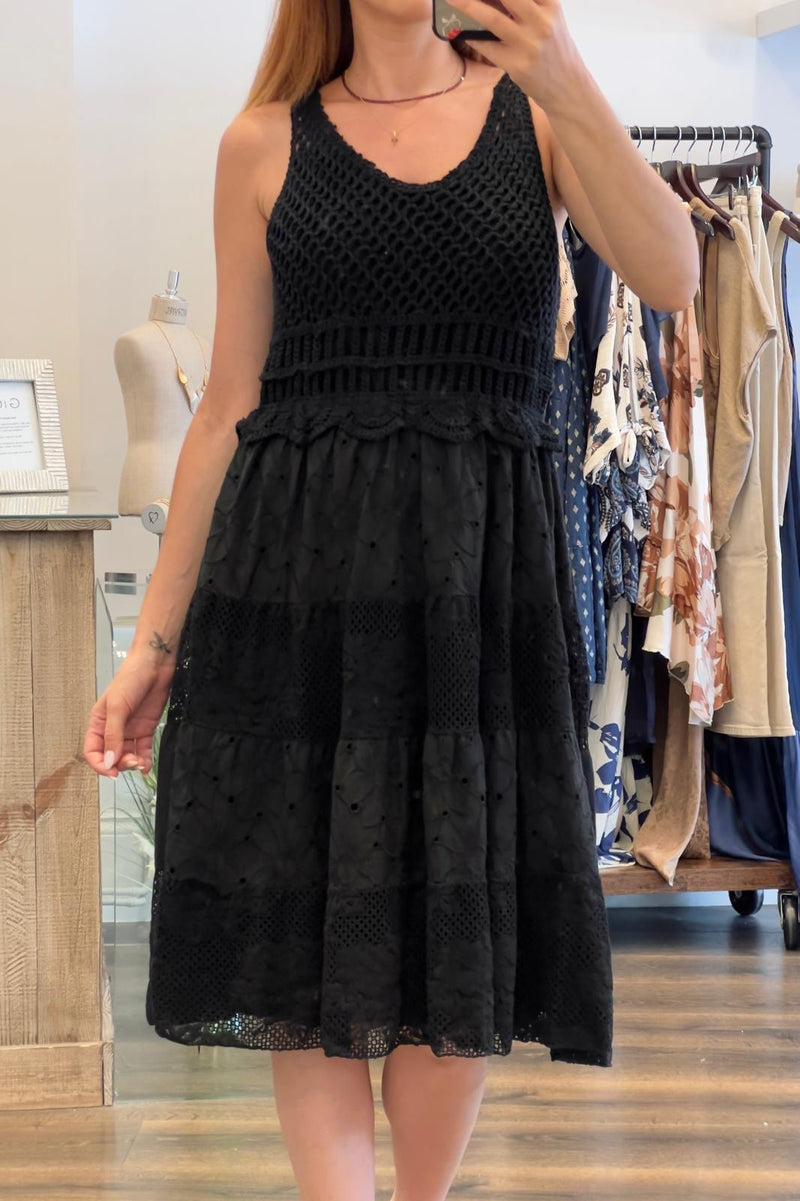 Crochet Panel Dress