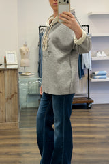 Contrast Graphic Hoodie