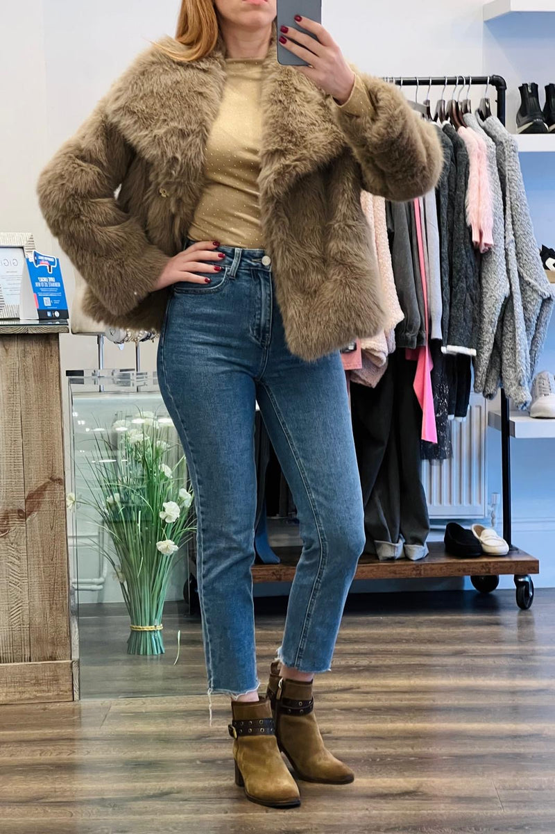 Faux Fur Short Jacket