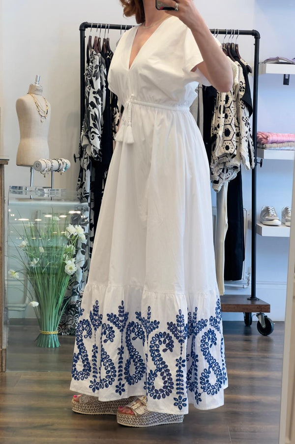 Cotton Anglais Maxi Dress