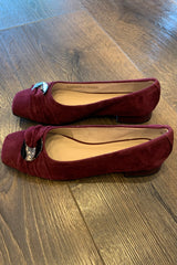 Caprice Suede Ballerina Pump