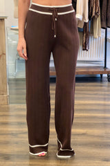 Collared Ribbed Loungewear Set