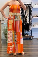 Strapless Wideleg Jumpsuit