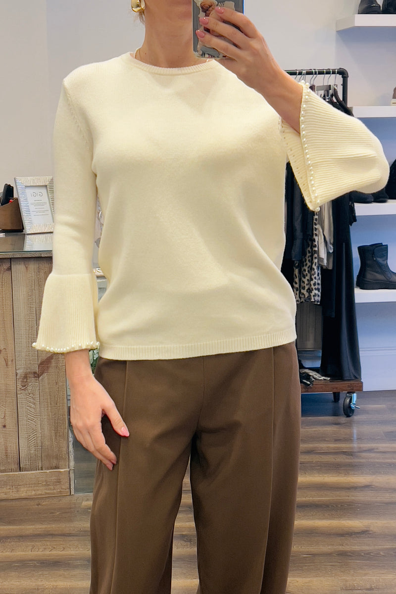 Pearl Trimmed Knit