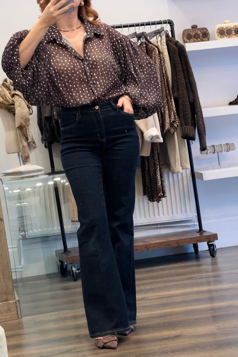 Ballon Sleeve Blouse