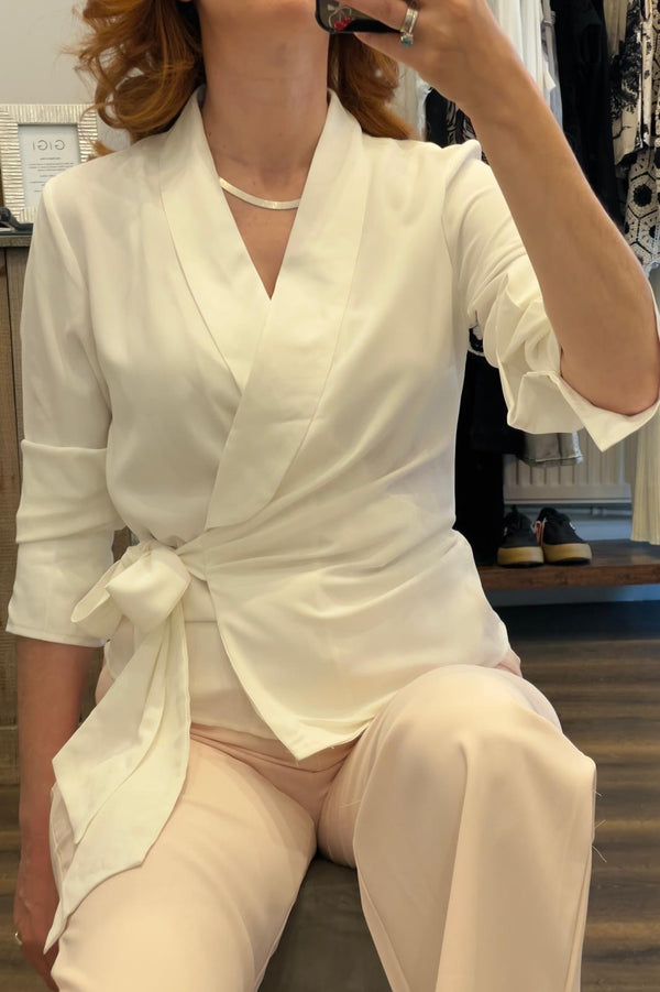 Wrap Over Shirt Jacket