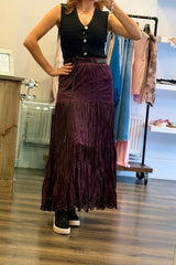 Boho Velvet Skirt