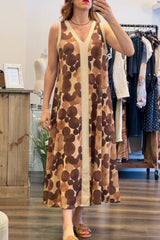 Circle Lurex Maxi Dress