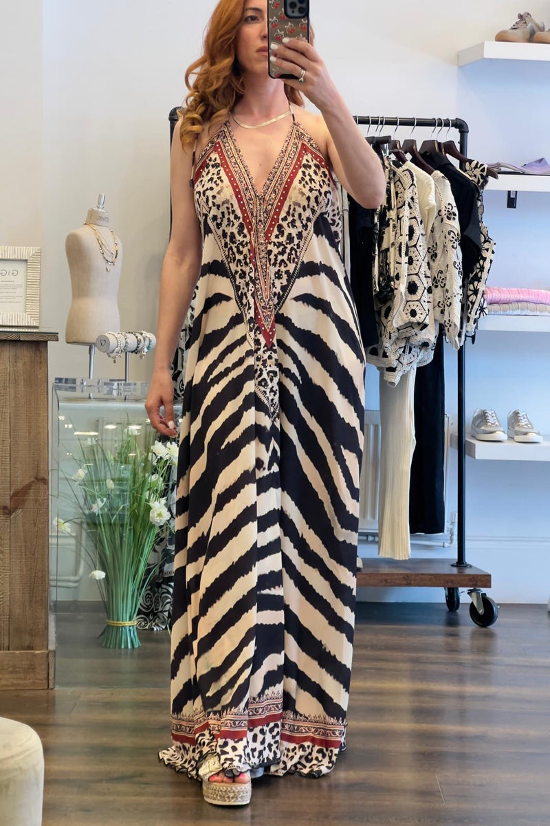 Open Back Maxi Dress